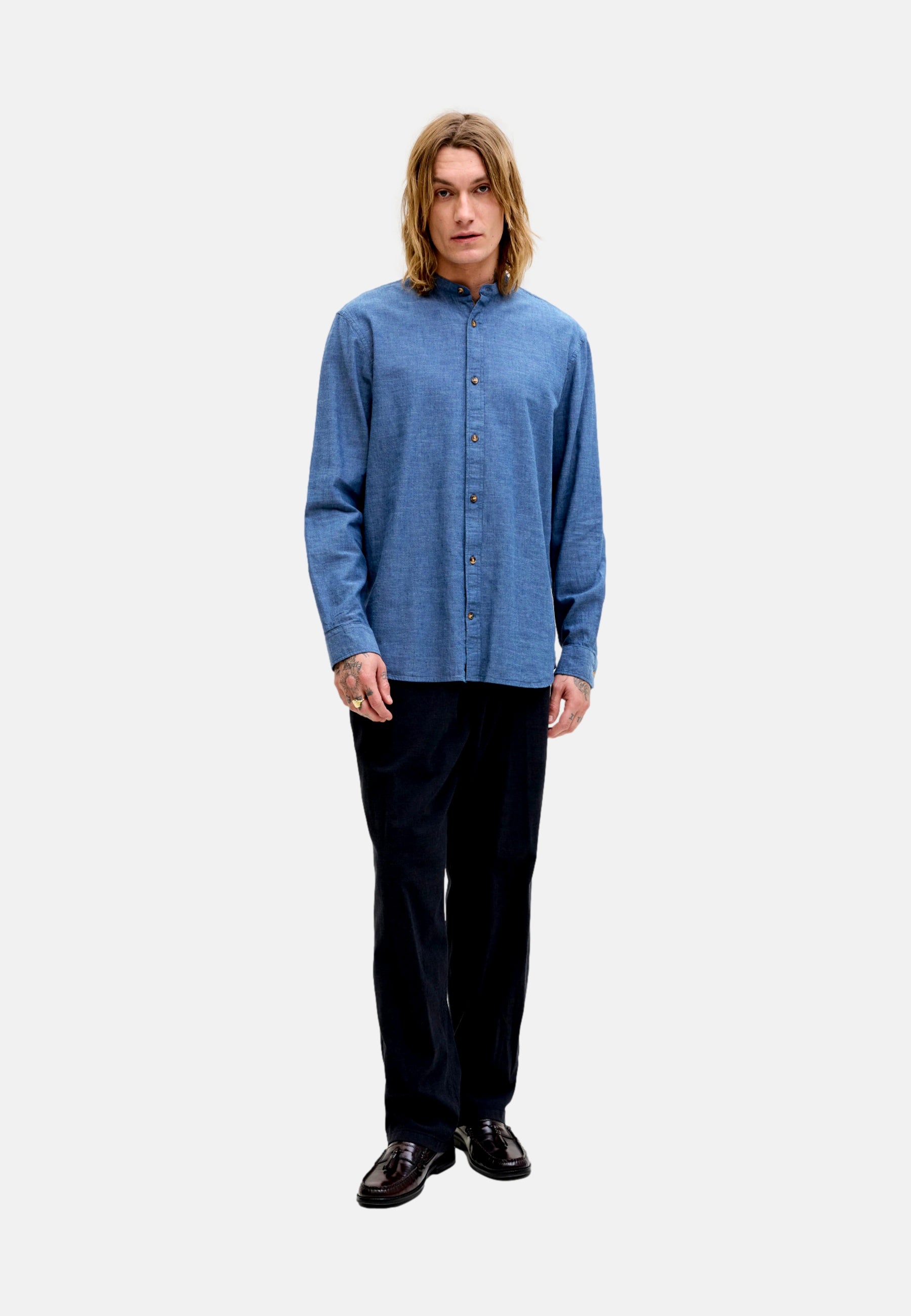 Jack & Jones JJESUMMER LINEN Langarmhemd