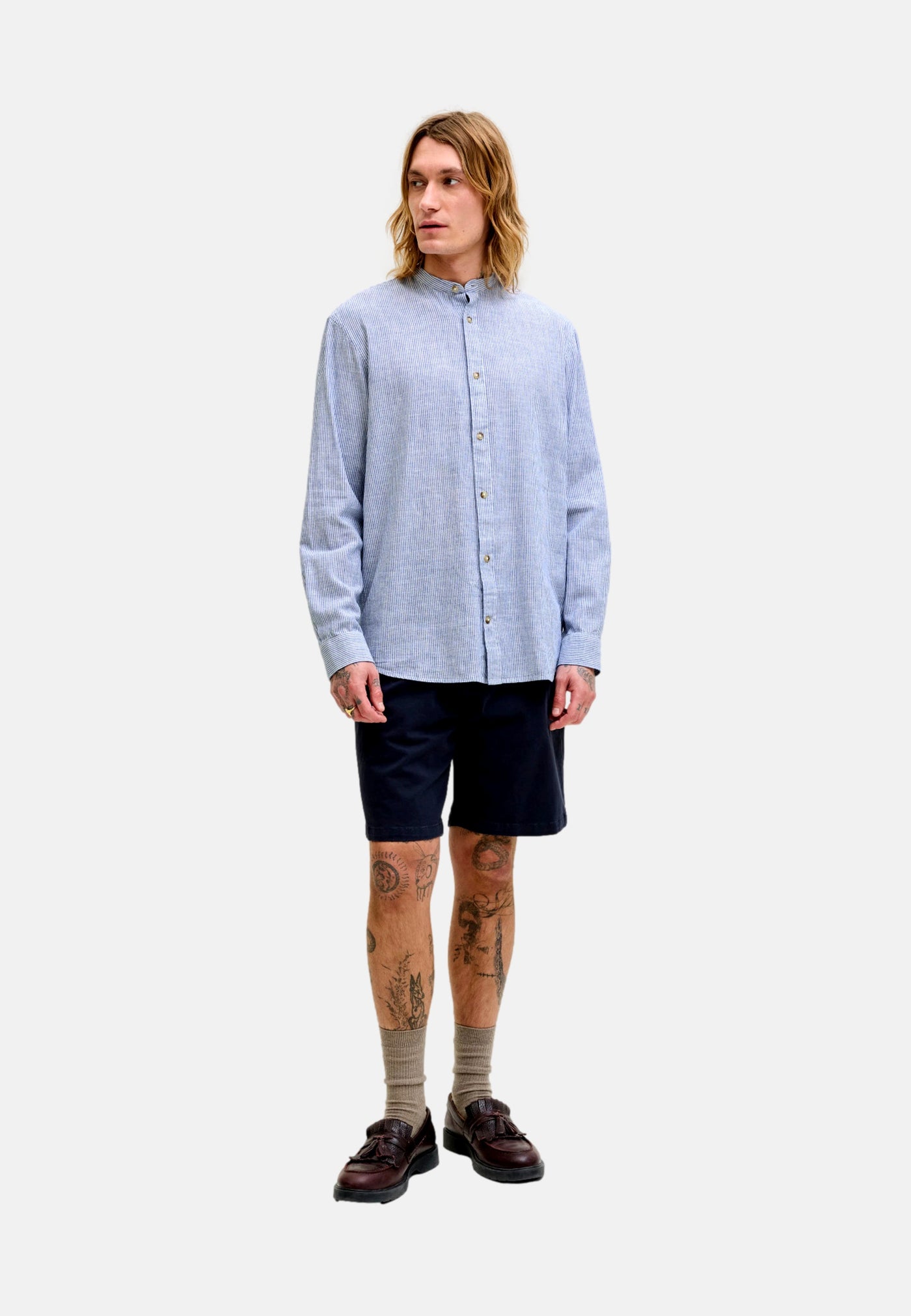 Jack & Jones JJESUMMER LINEN Langarmhemd