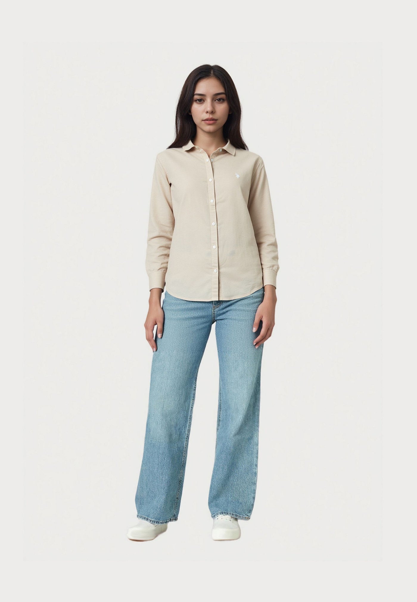 U.S. POLO Hemd Button-Down Leinen