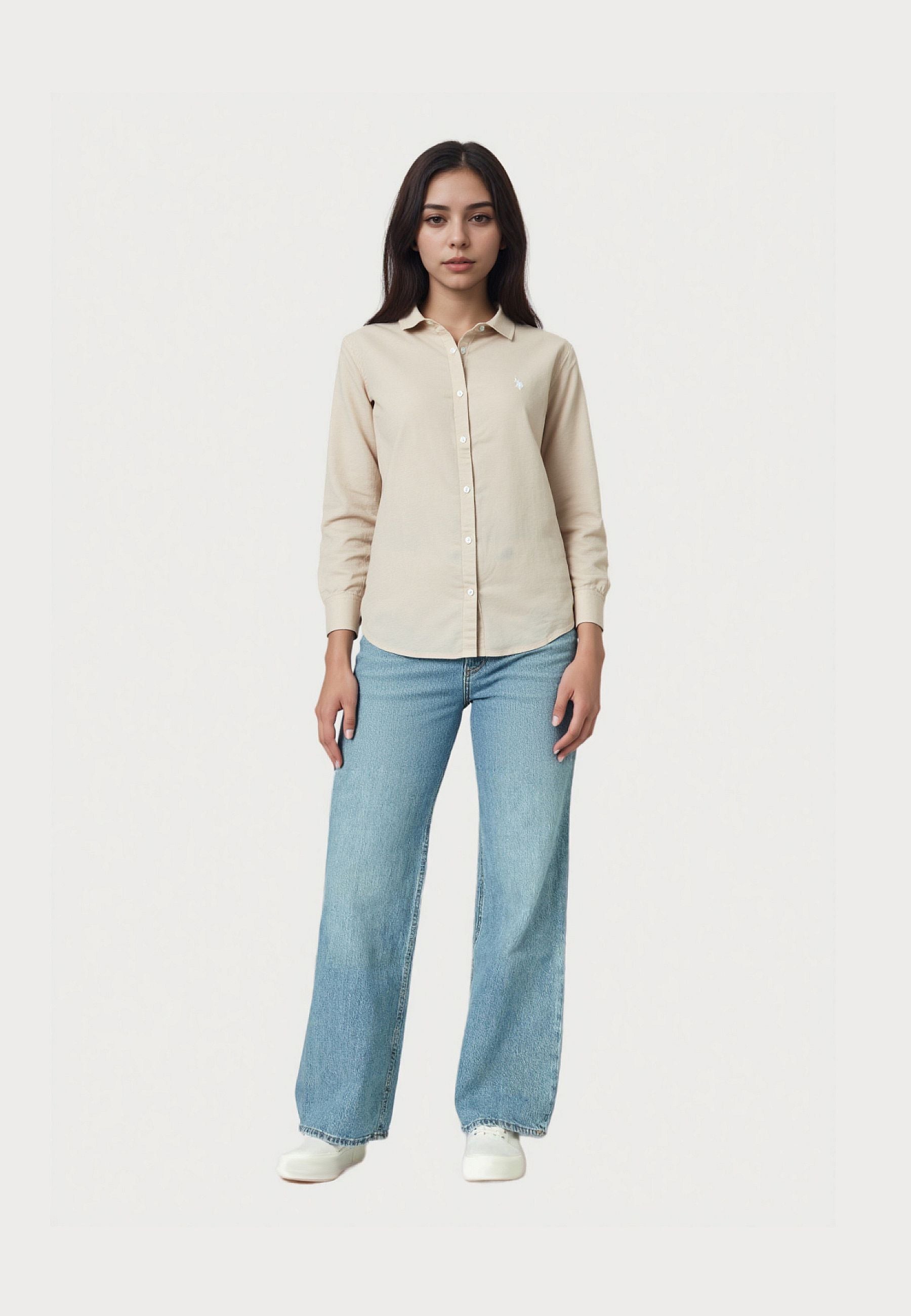 U.S. POLO Hemd Button-Down Leinen