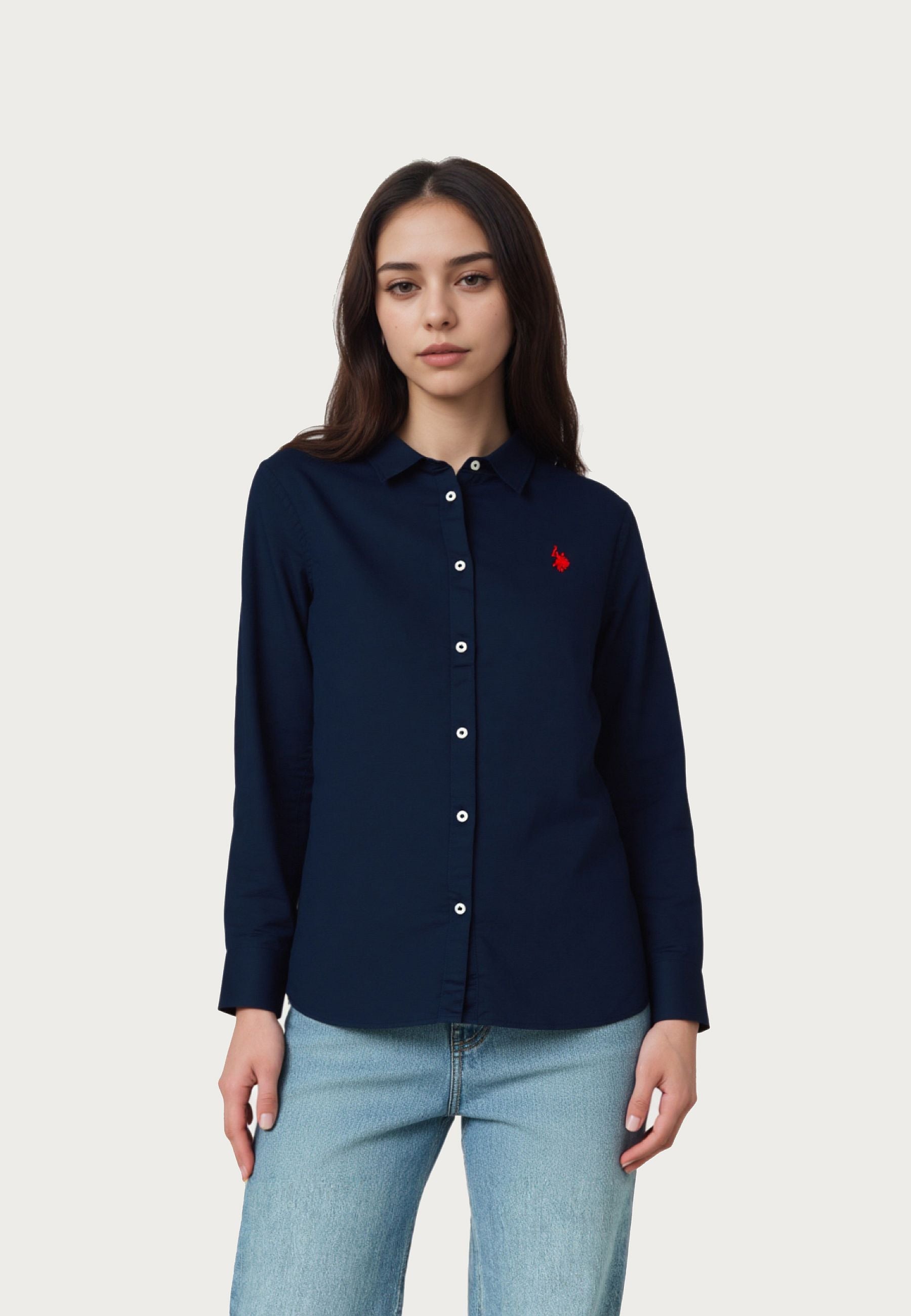 U.S. POLO Hemd Button-Down Leinen