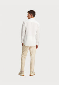 U.S. POLO Shirt Button-Down Leinen