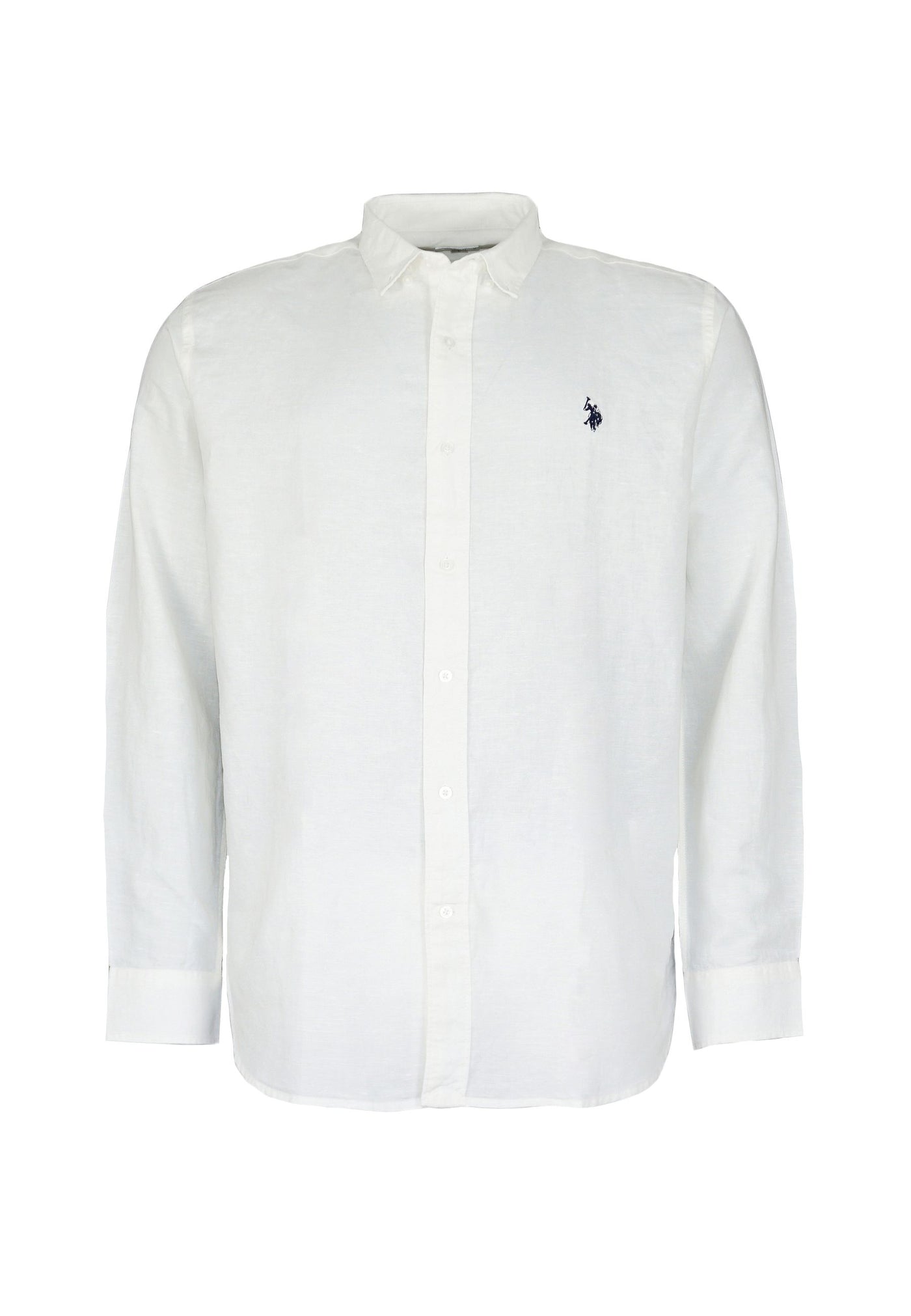 U.S. POLO Shirt Button-Down Leinen