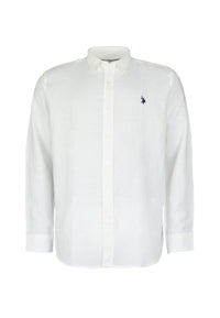 U.S. POLO Shirt Button-Down Leinen