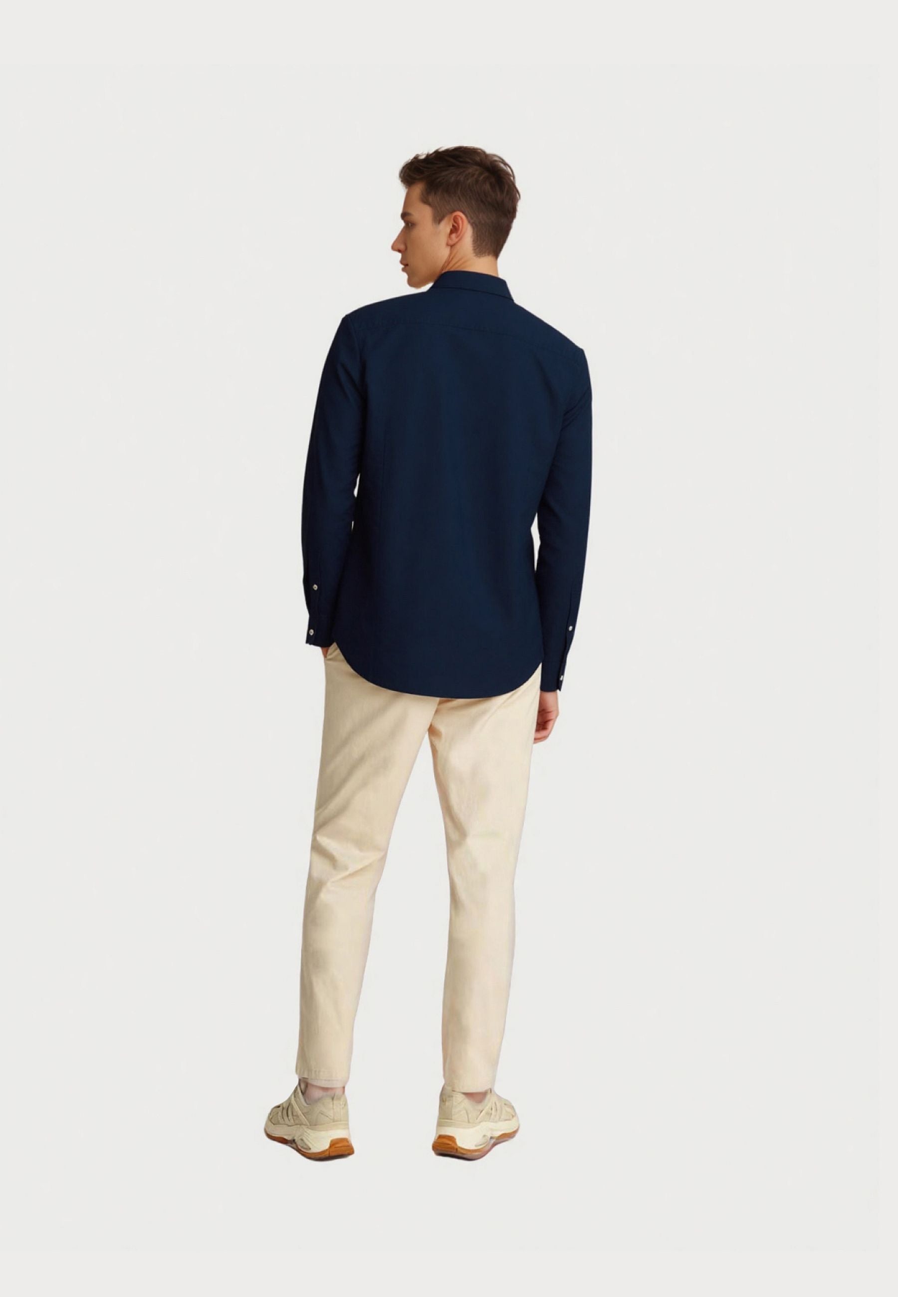 U.S. POLO Shirt Button-Down Leinen
