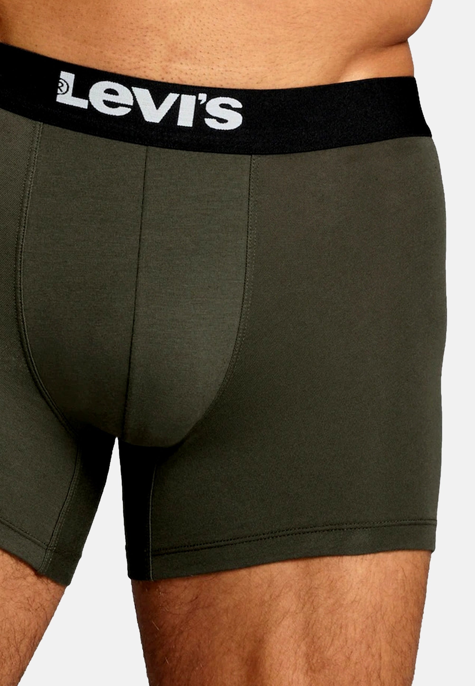 Levis Boxershorts Solid Basic Boxer Unterhosen Doppelpack