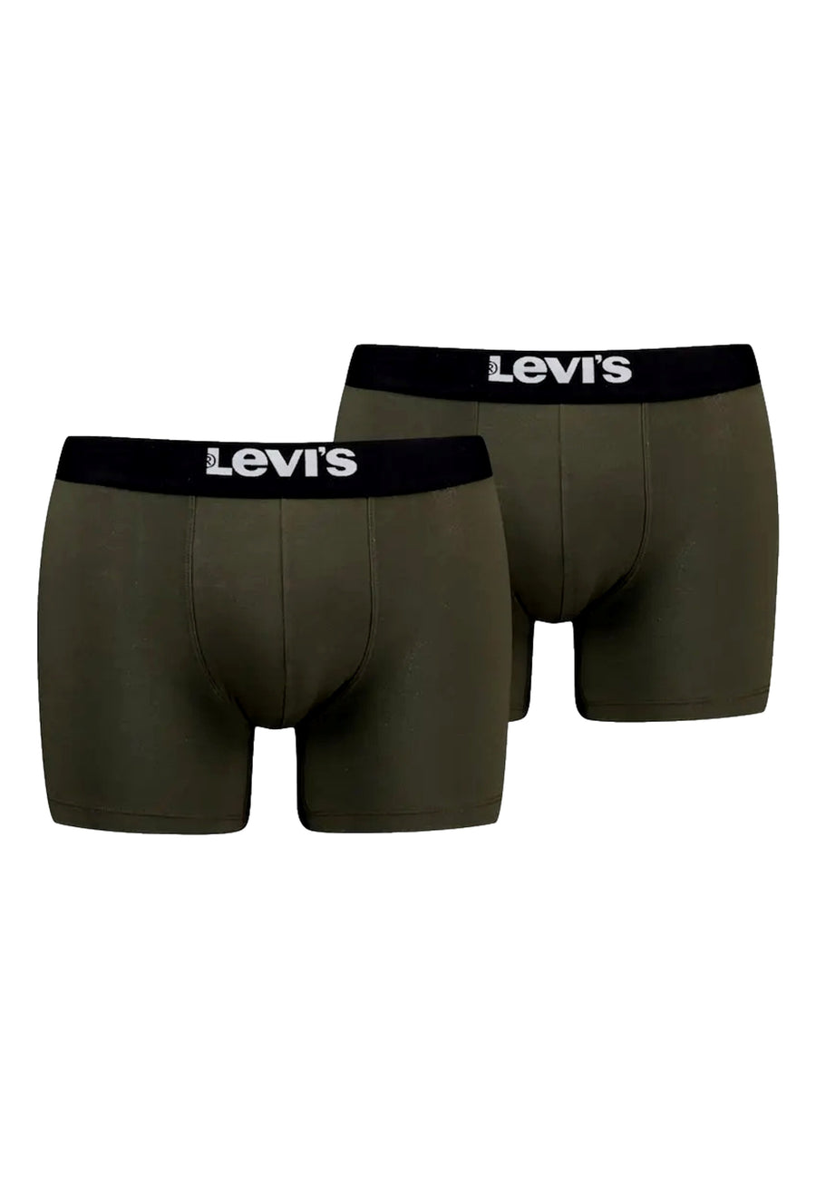 Levis Boxershorts Solid Basic Boxer Unterhosen Doppelpack