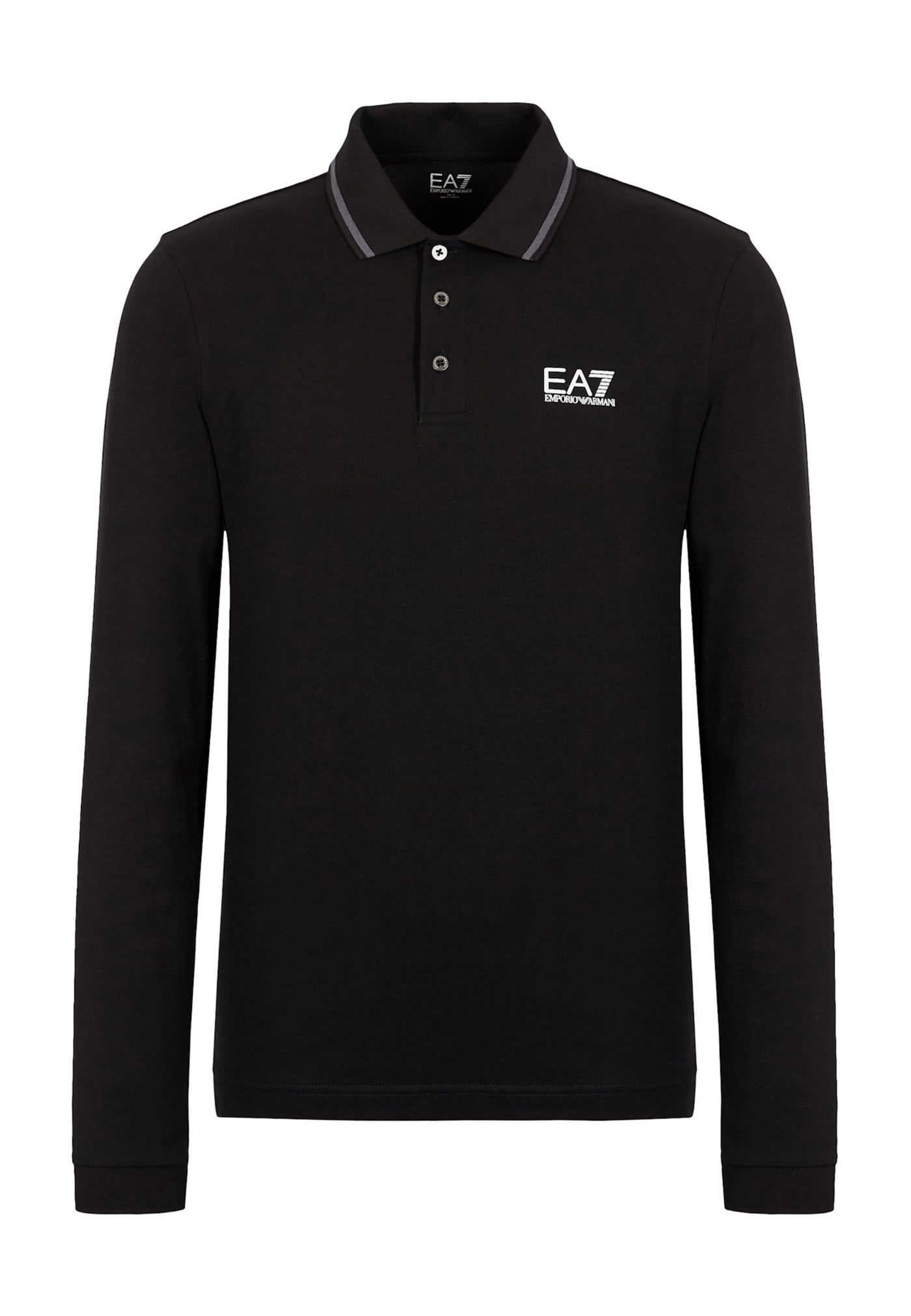 EA7 Emporio Armani Poloshirt Langarm EA7 Shirt mit Polokragen