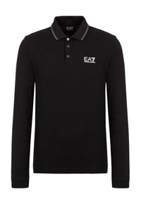 EA7 Emporio Armani Poloshirt Langarm EA7 Shirt mit Polokragen