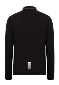 EA7 Emporio Armani Poloshirt Langarm EA7 Shirt mit Polokragen