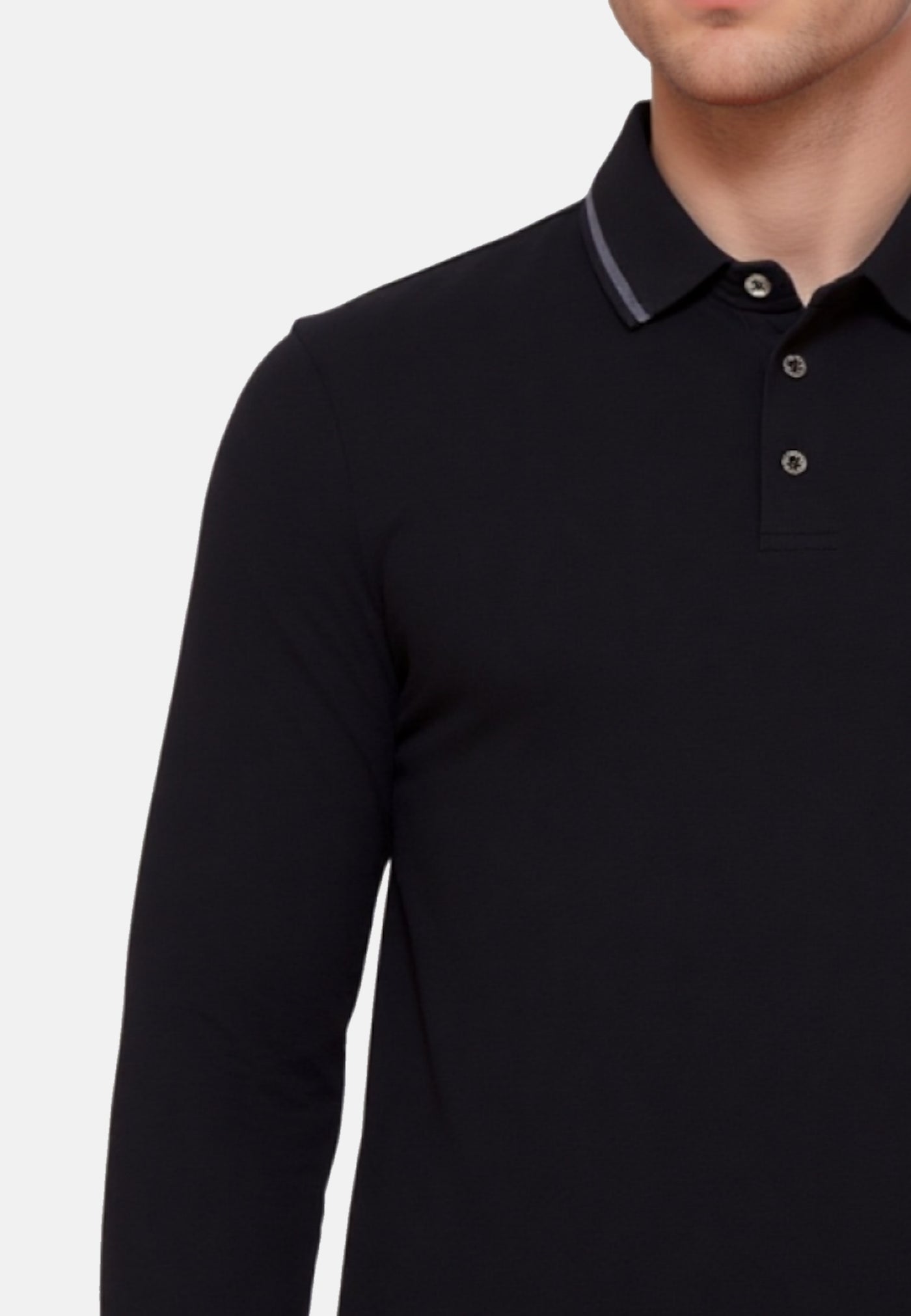 EA7 Emporio Armani Poloshirt Langarm EA7 Shirt mit Polokragen
