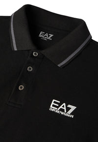 EA7 Emporio Armani Poloshirt Langarm EA7 Shirt mit Polokragen