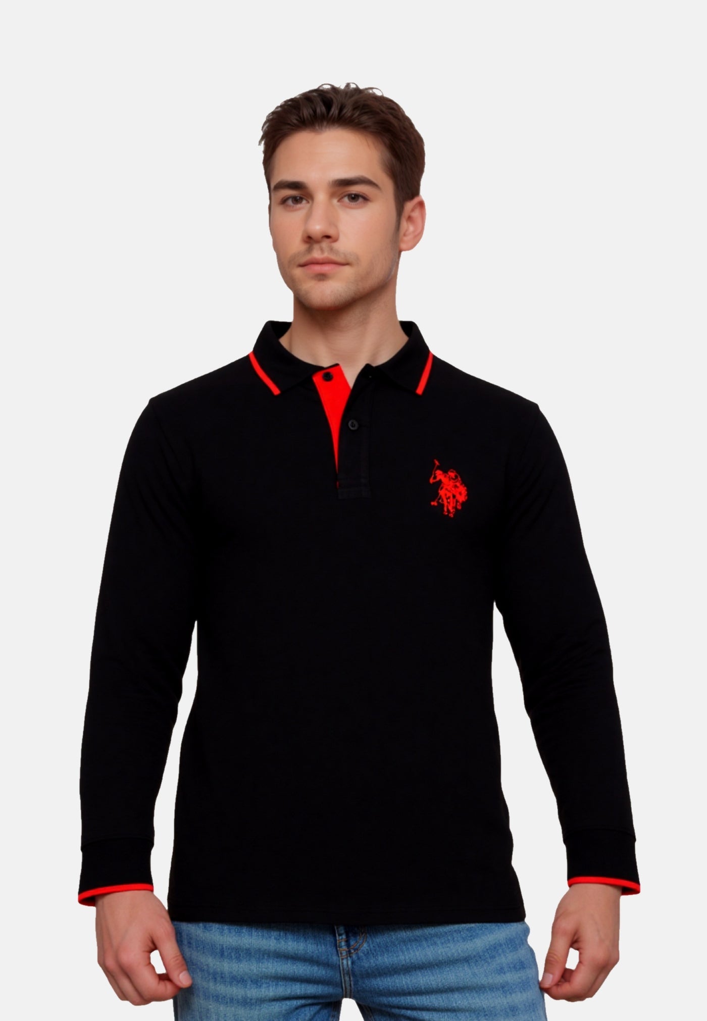 U.S. POLO Poloshirt Polohemd langarm Polo
