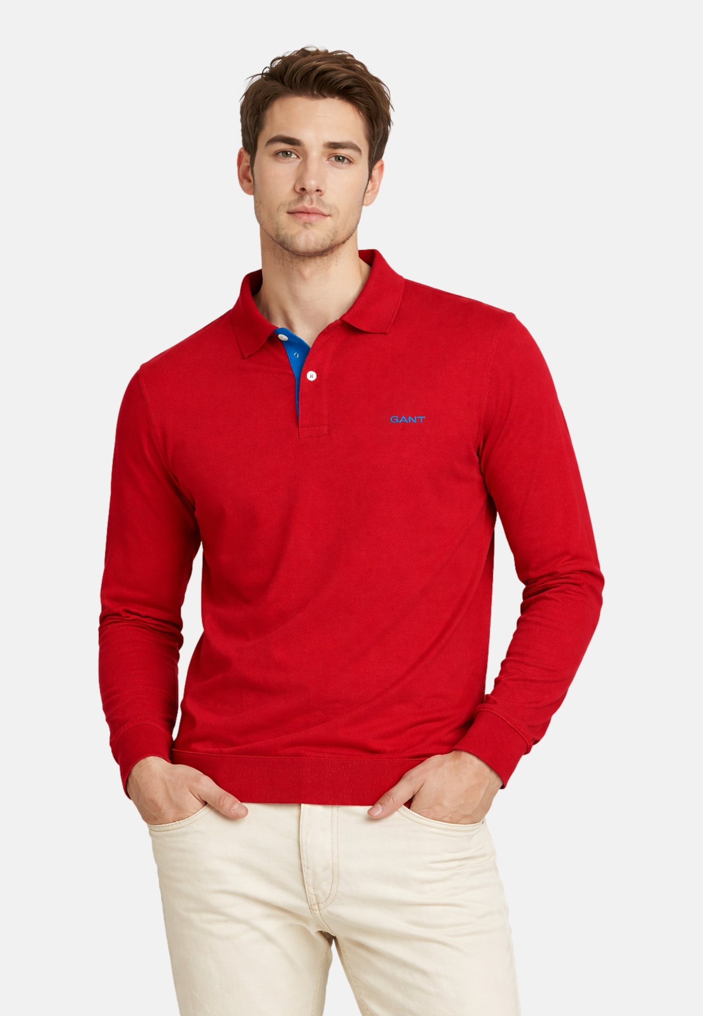 Gant Langarmshirt mit Polokragen