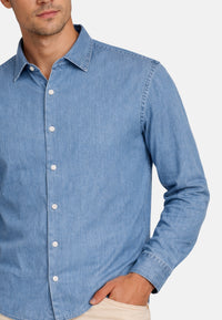 Seidensticker Langarmhemd Light Kent mit Kent Kragen