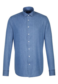 Seidensticker Langarmhemd Light Kent mit Kent Kragen