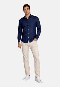 Seidensticker Langarmhemd Light Kent mit Kent Kragen