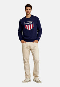 Gant Sweatshirt Retro Shield mit Rundhalsauschnitt