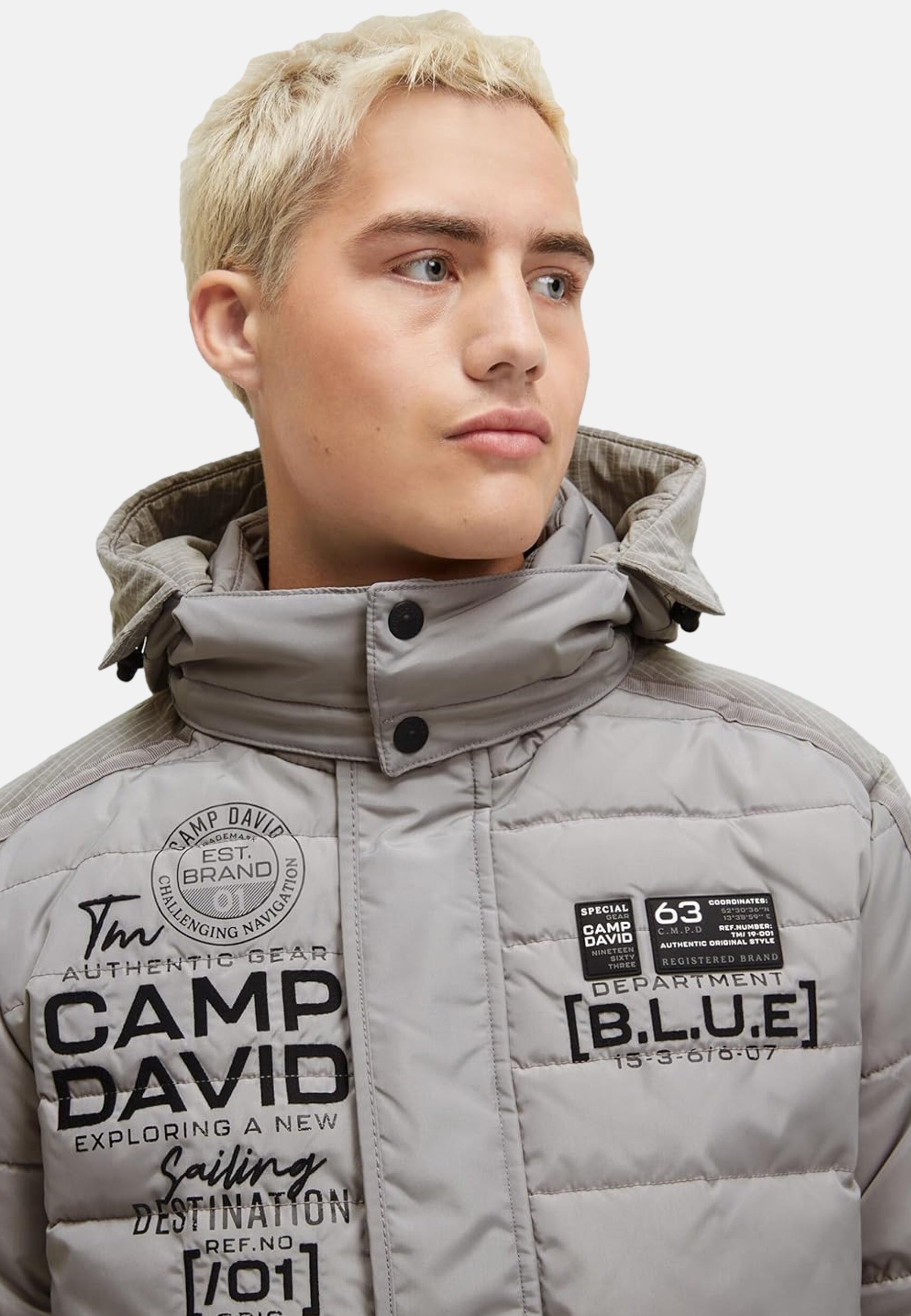 Camp David Jackets CAD Blue Steppjacke