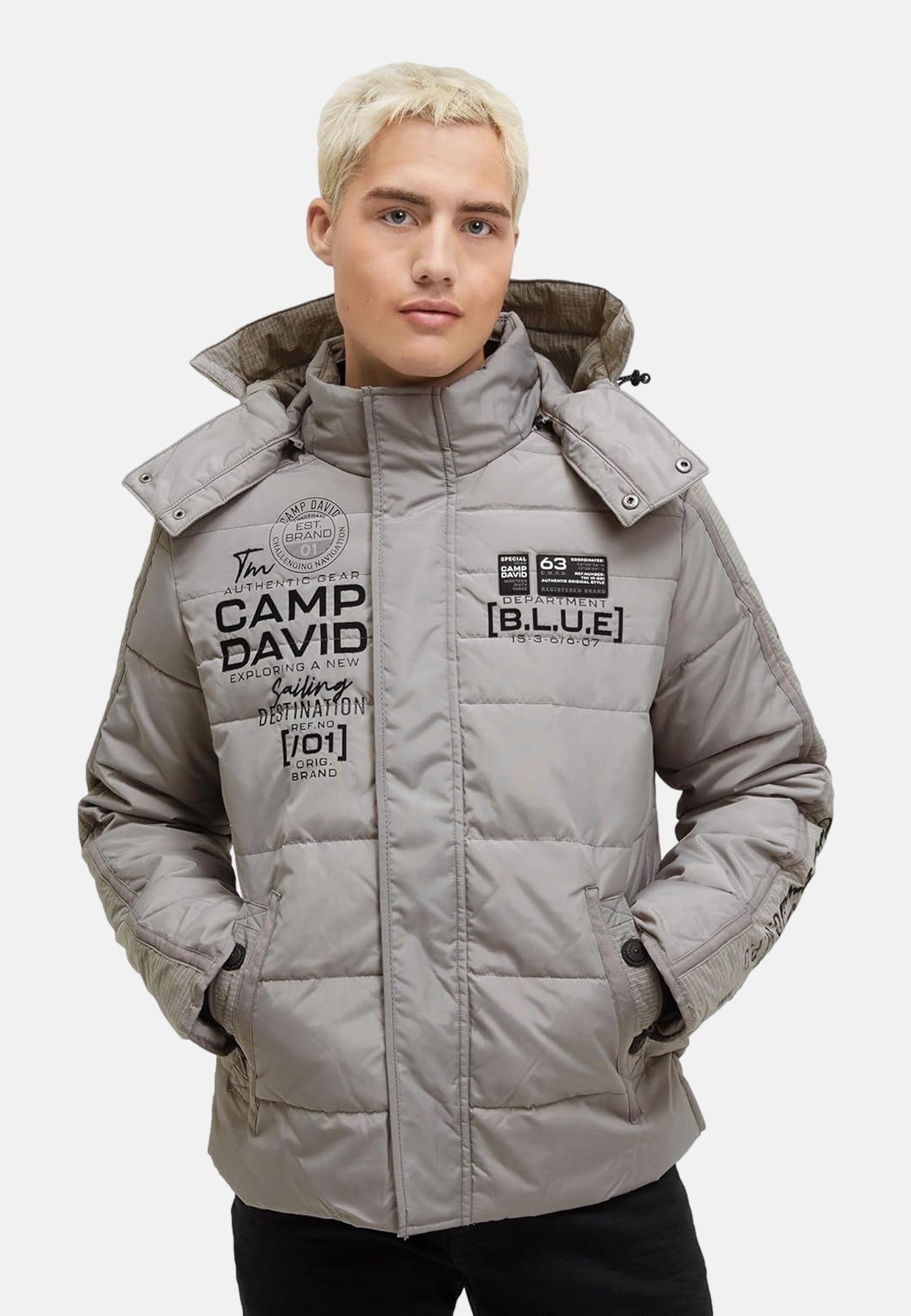Camp David Jackets CAD Blue Steppjacke
