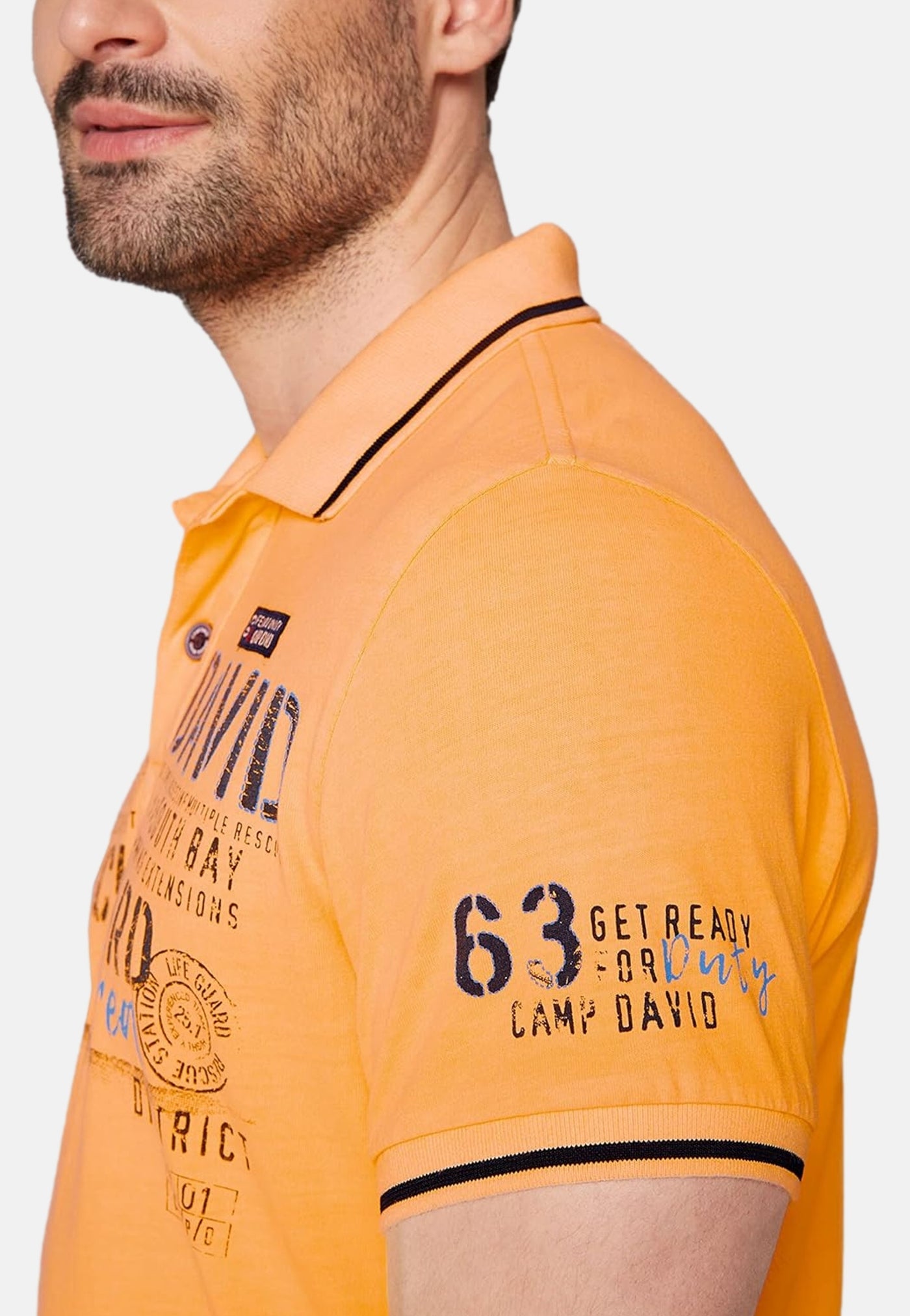 Camp David Beach Guard Kurzarmshirt mit Polokragen