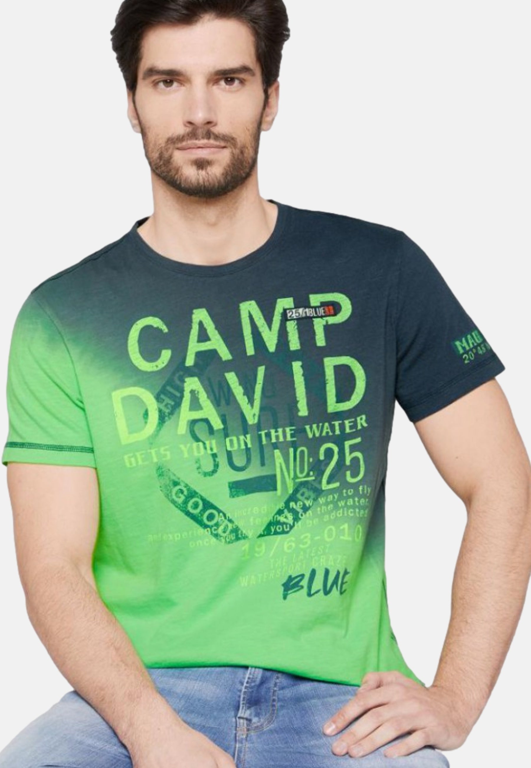 Camp David Flying Waves Kurzarmshirt