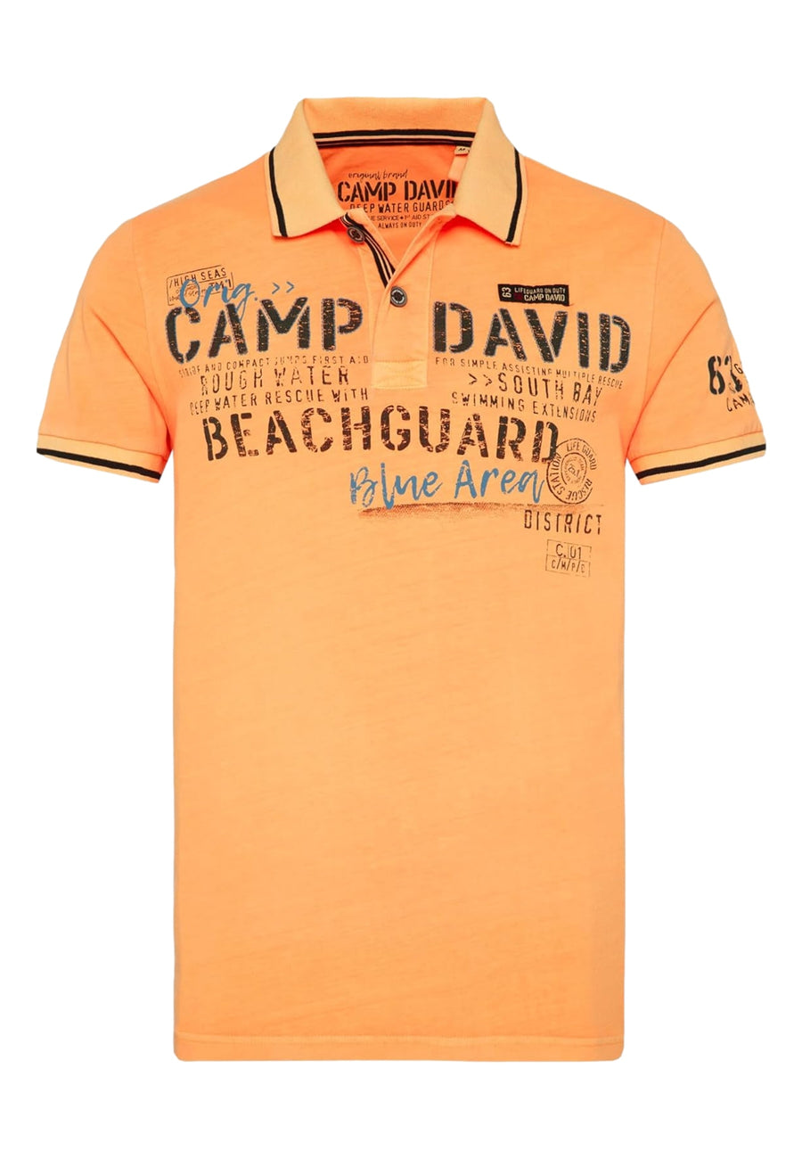 Camp David Beach Guard Kurzarmshirt mit Polokragen