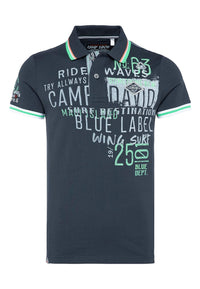 Camp David Flying Waves Kurzarmshirt mit Polokragen