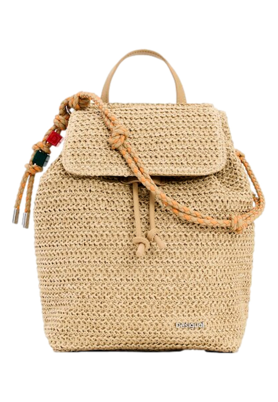 Desigual HALF LOGO RAFFIA Backpack
