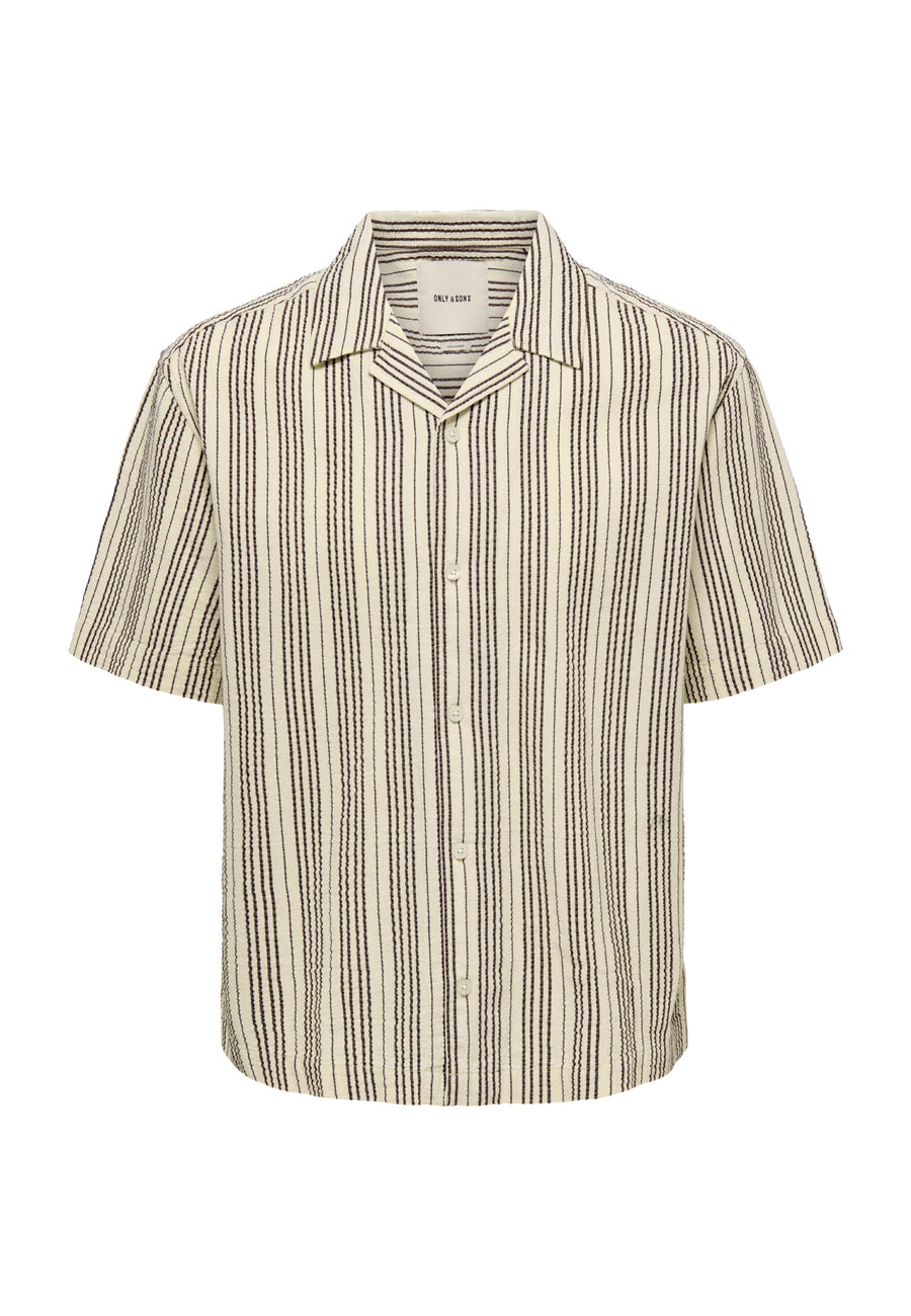 Only & Sons Cruz Seersucker Kurzarmhemd