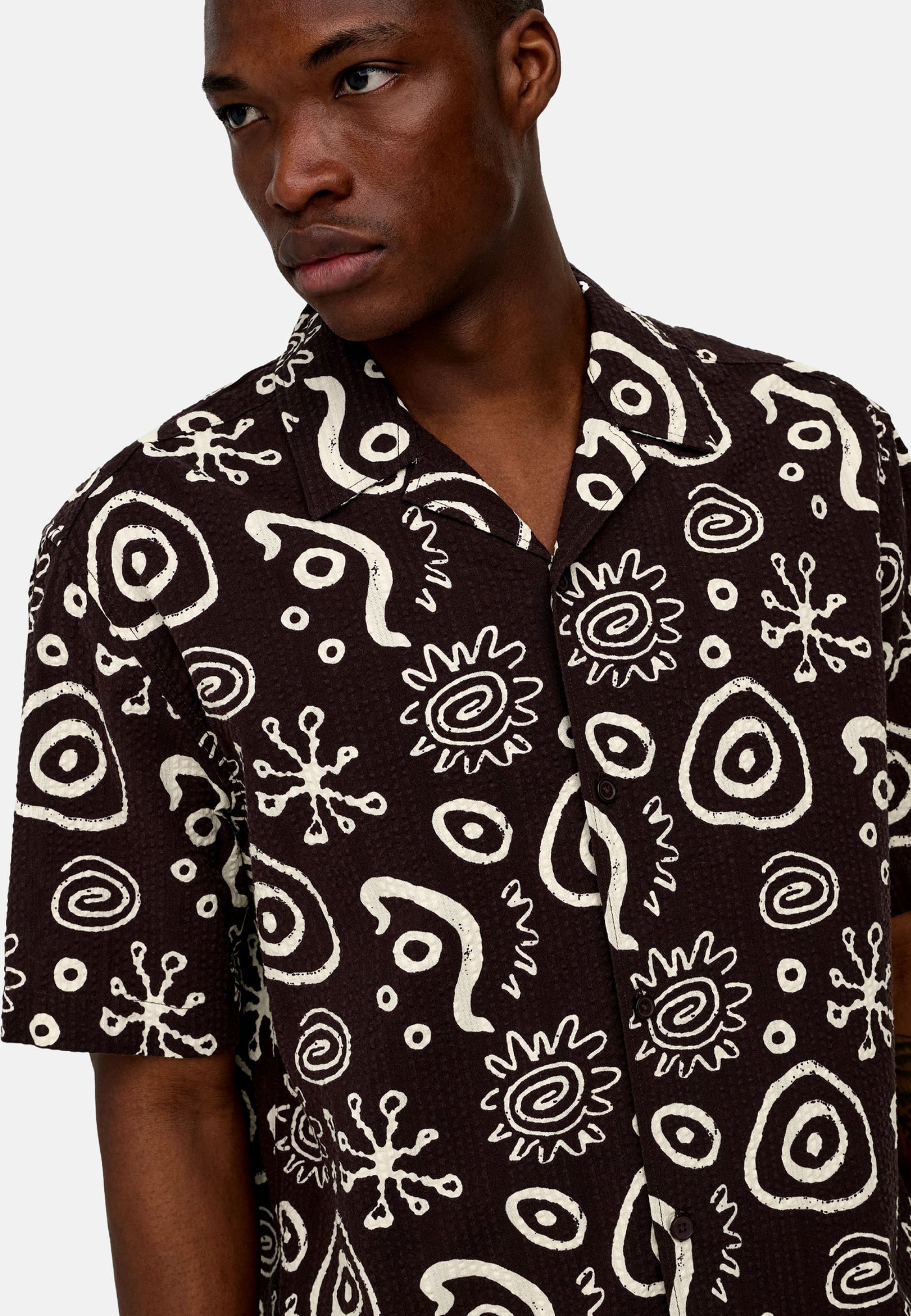 Only & Sons Cruz Seersucker Kurzarmhemd