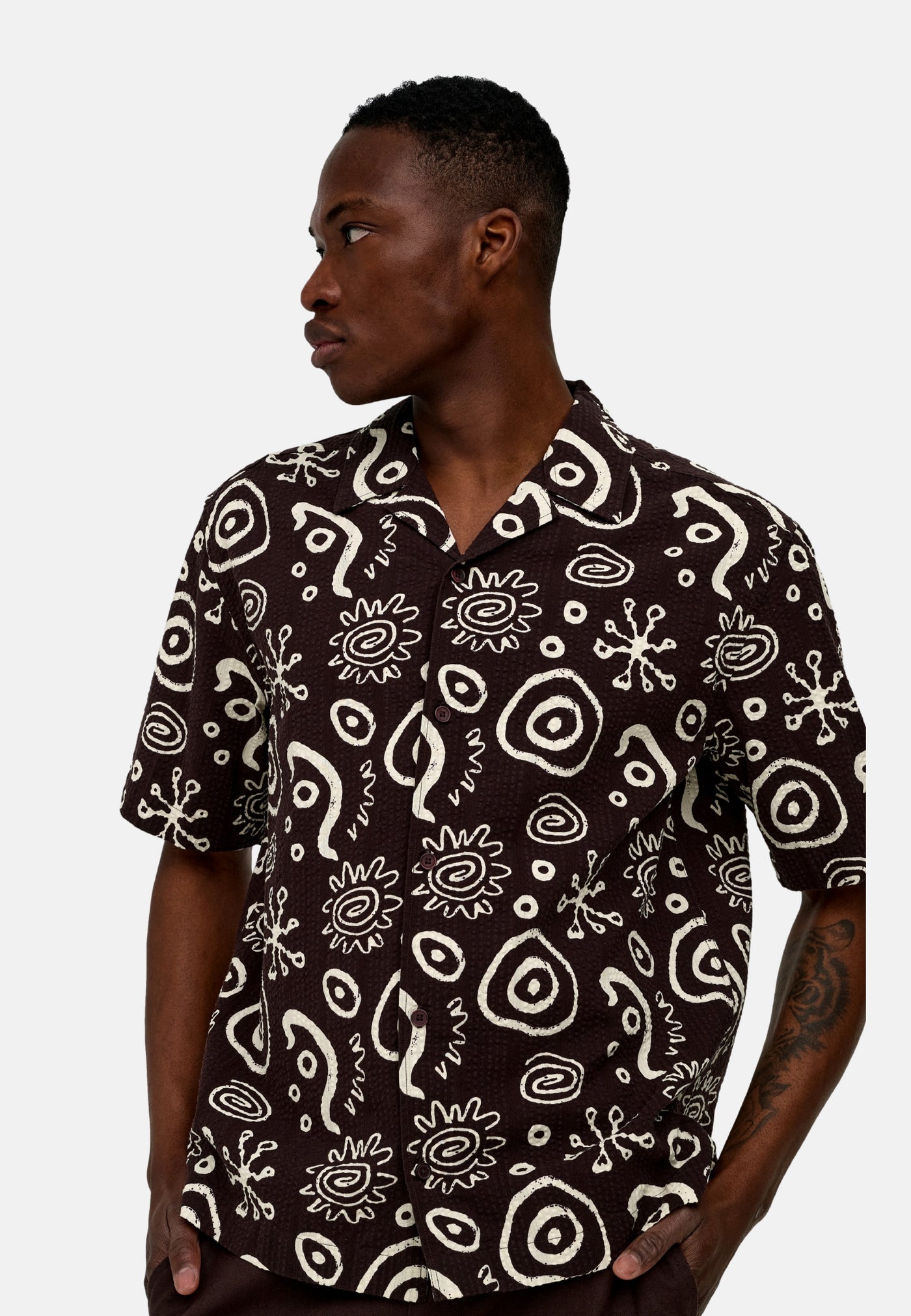 Only & Sons Cruz Seersucker Kurzarmhemd