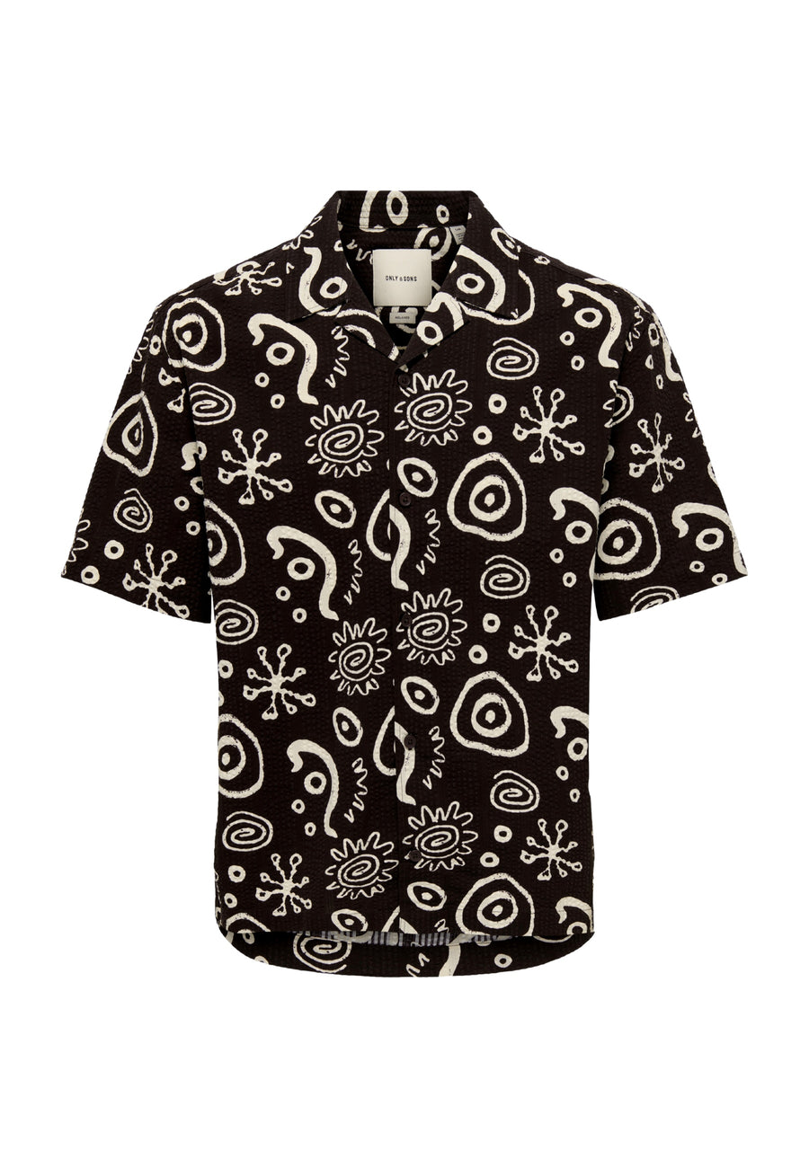 Only & Sons Cruz Seersucker Kurzarmhemd