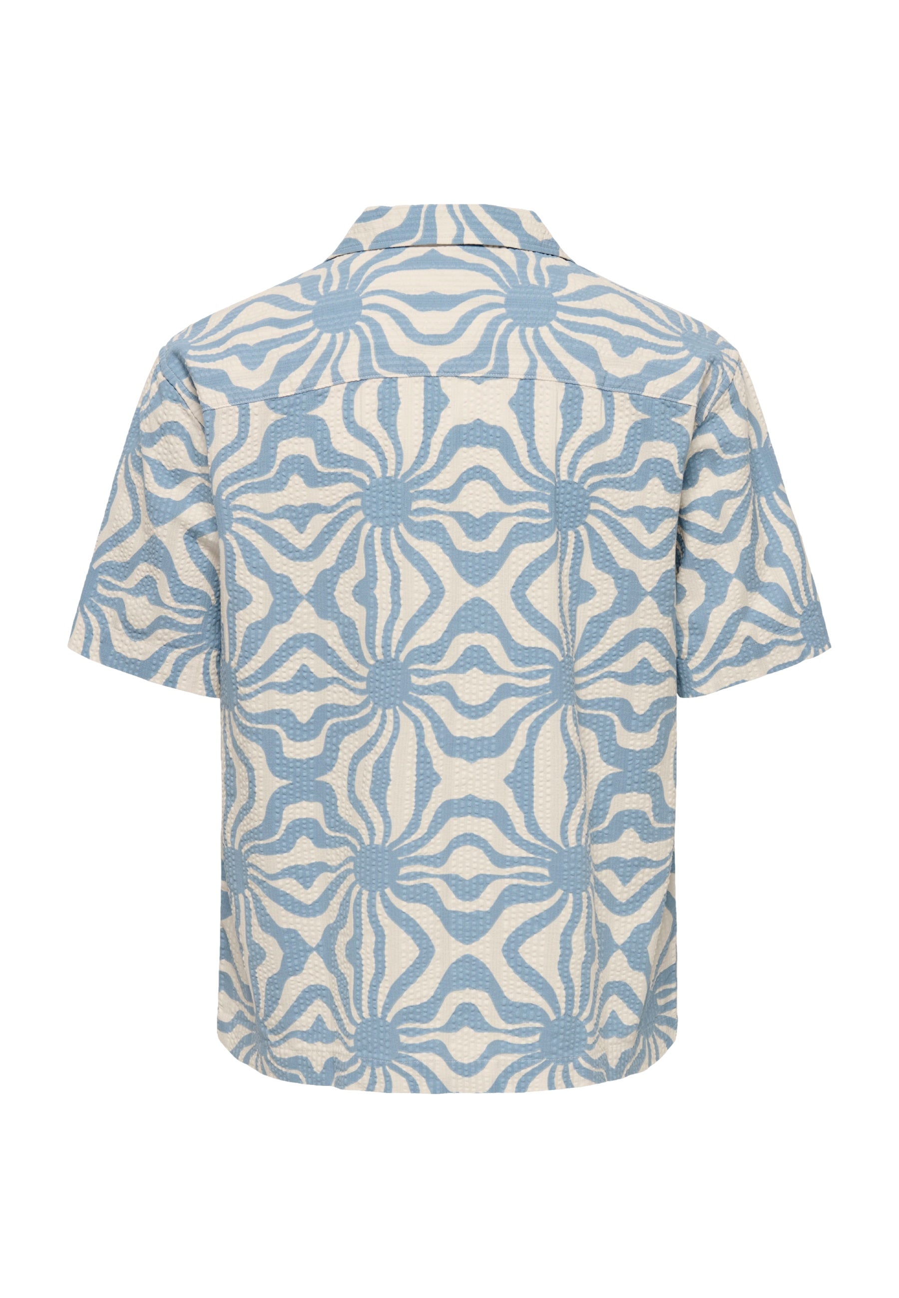Only & Sons Cruz Seersucker Kurzarmhemd