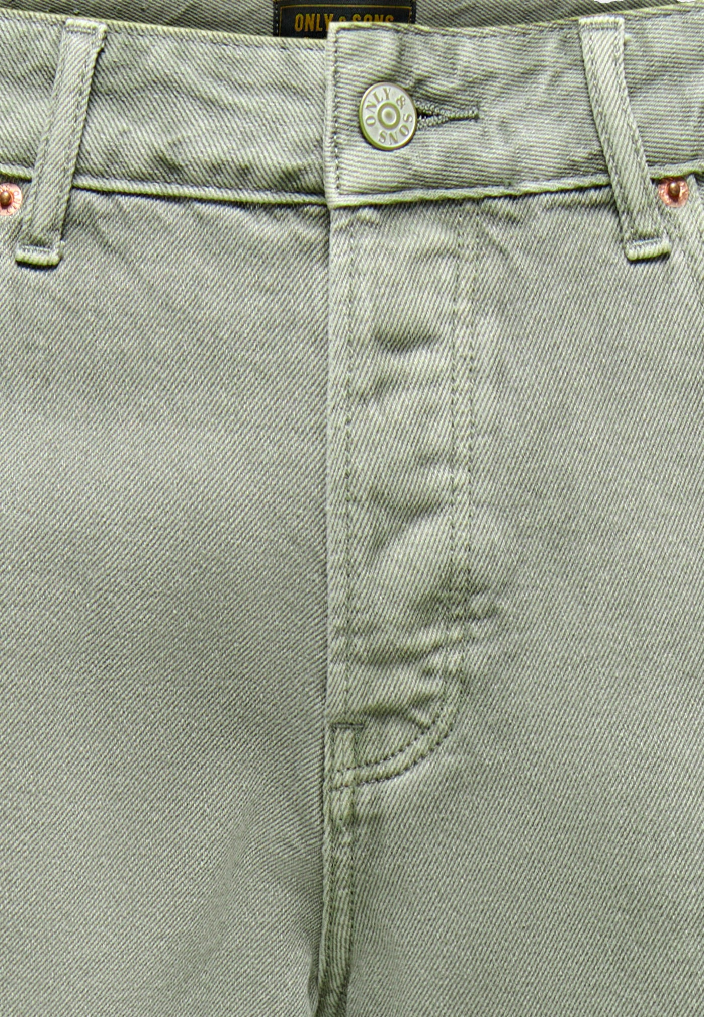 Only & Sons Edge GREEN 7979 TAI kurze Jeanshose