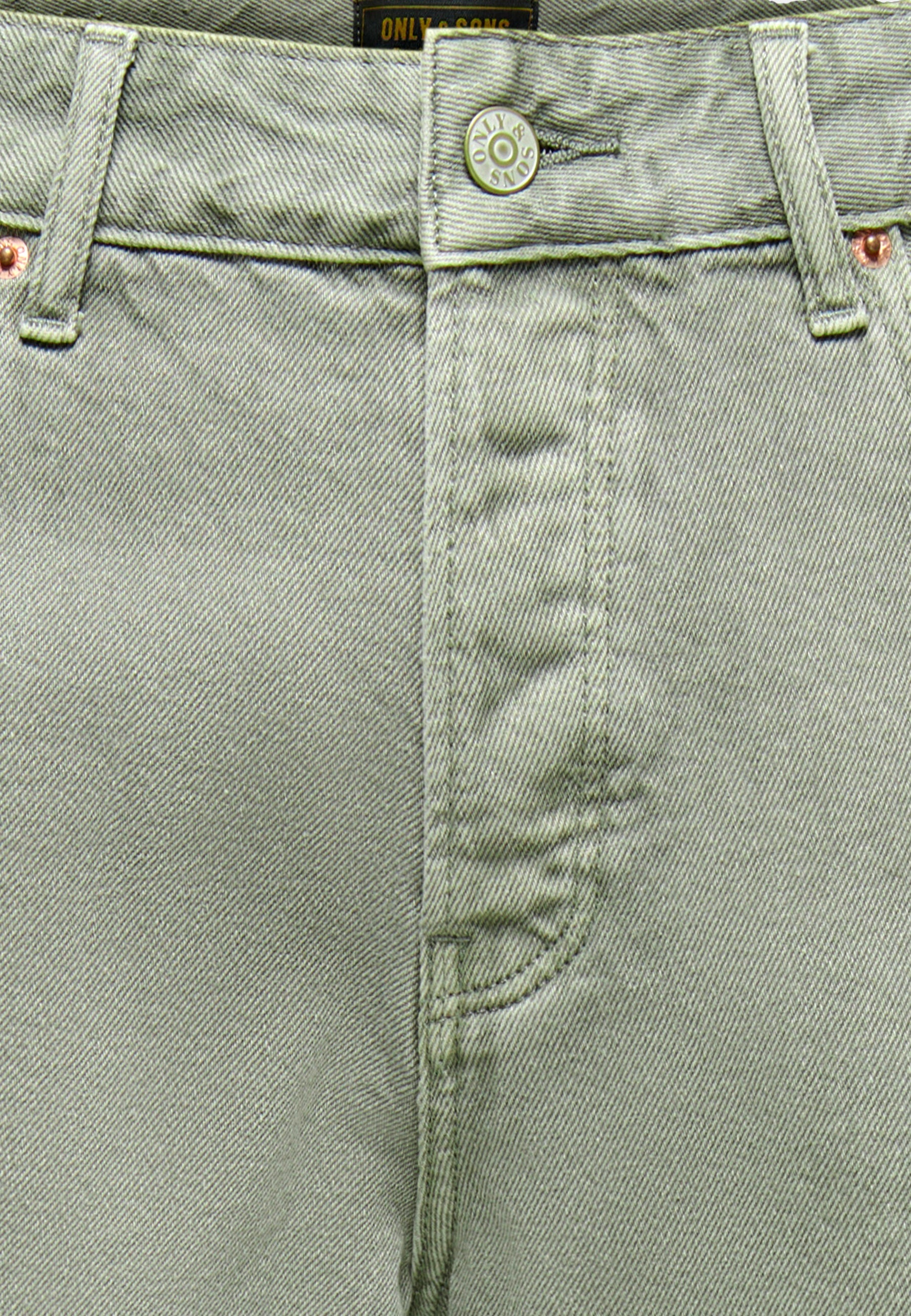 Only & Sons Edge GREEN 7979 TAI kurze Jeanshose