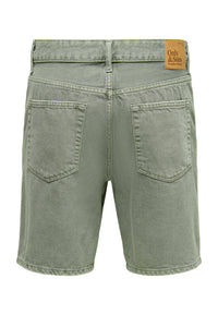 Only & Sons Edge GREEN 7979 TAI kurze Jeanshose