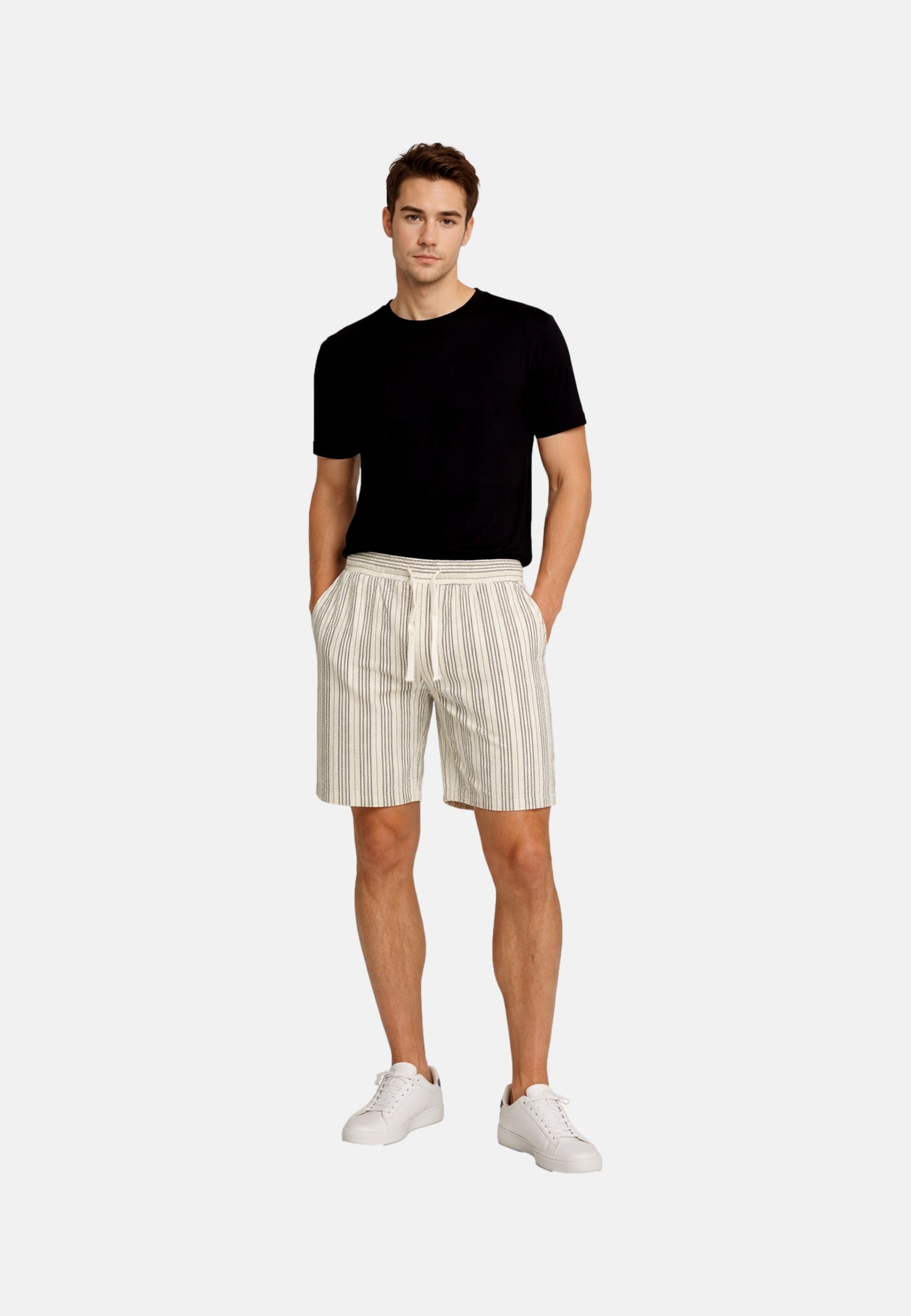 Only & Sons Cruz Seersucker kurze Jogginghosen