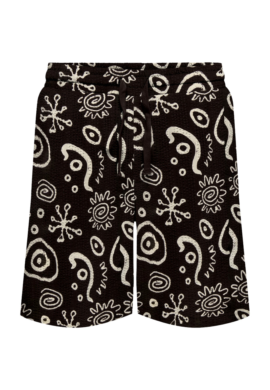 Only & Sons Cruz Seersucker kurze Jogginghosen