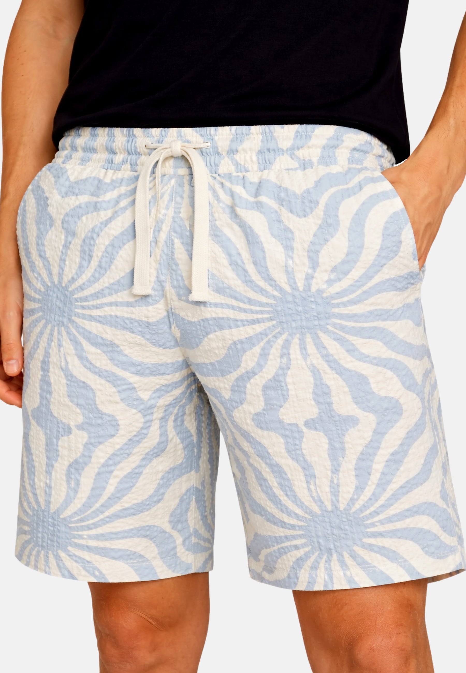 Only & Sons Cruz Seersucker kurze Jogginghosen