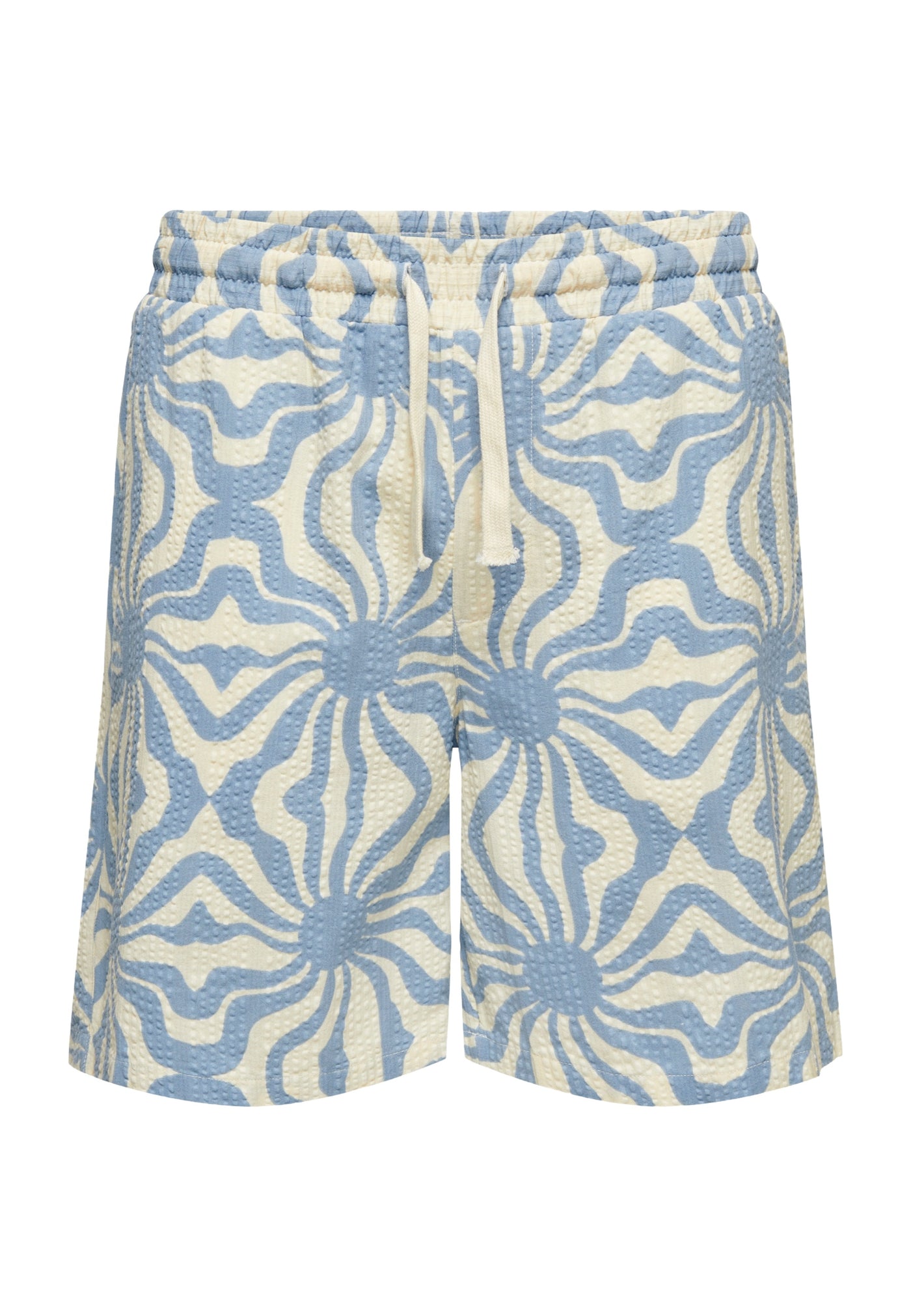 Only & Sons Cruz Seersucker kurze Jogginghosen