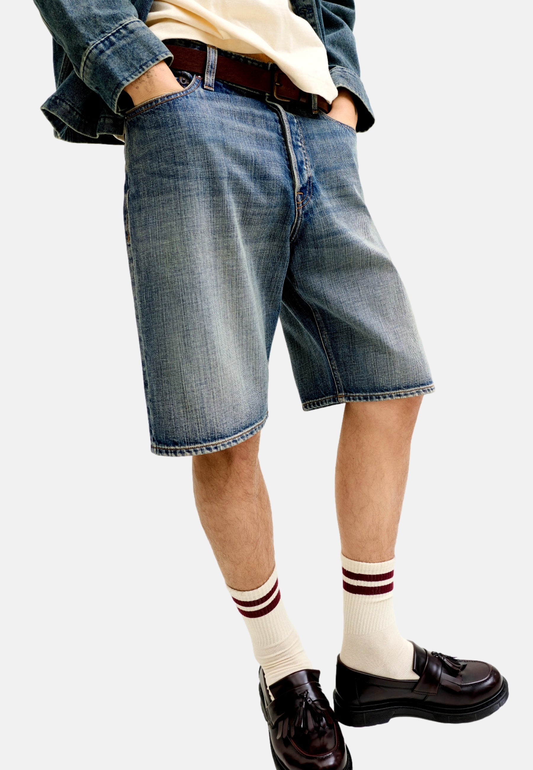 Jack & Jones Alex kurze Jeanshose