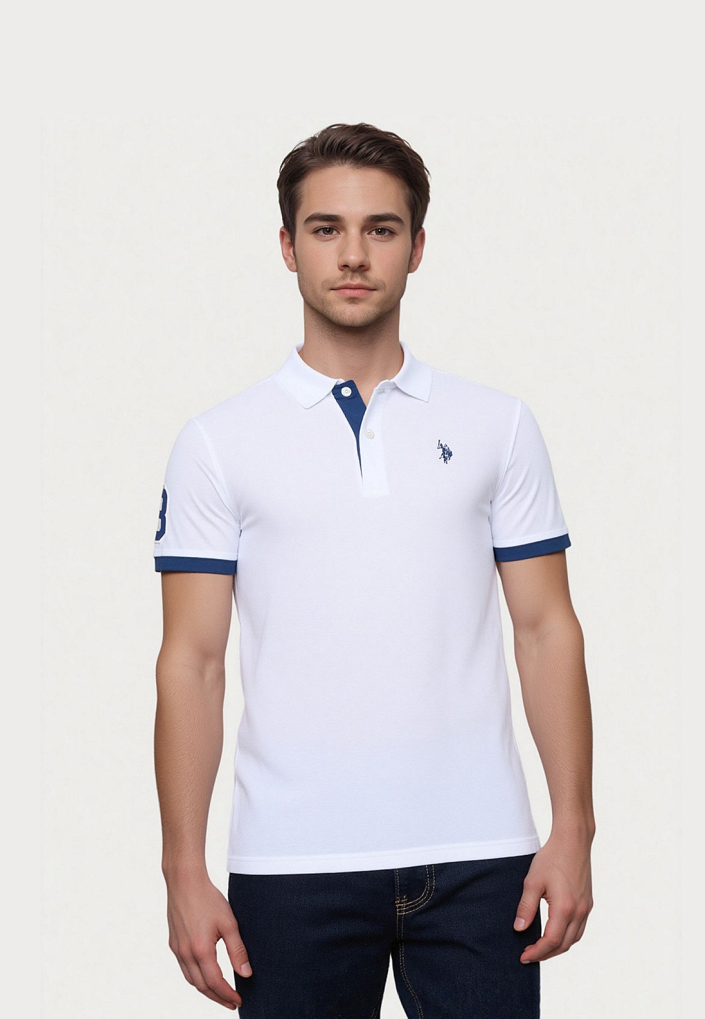U.S. POLO Kurzarmshirt Polokragen  Big DBH no 3