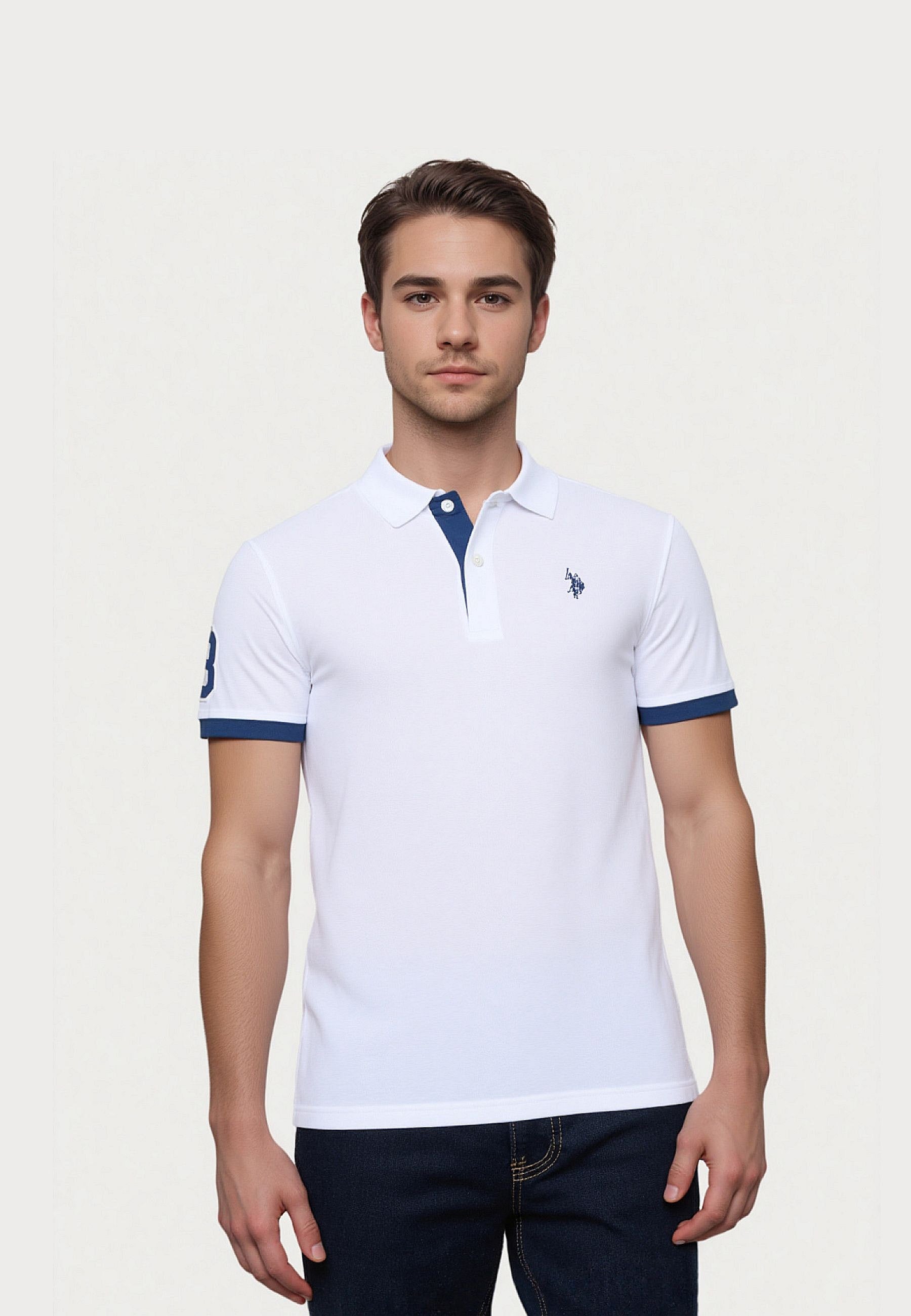 U.S. POLO Kurzarmshirt Polokragen  Big DBH no 3