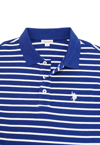U.S. POLO Kurzarmshirt Polokragen mit Streifen