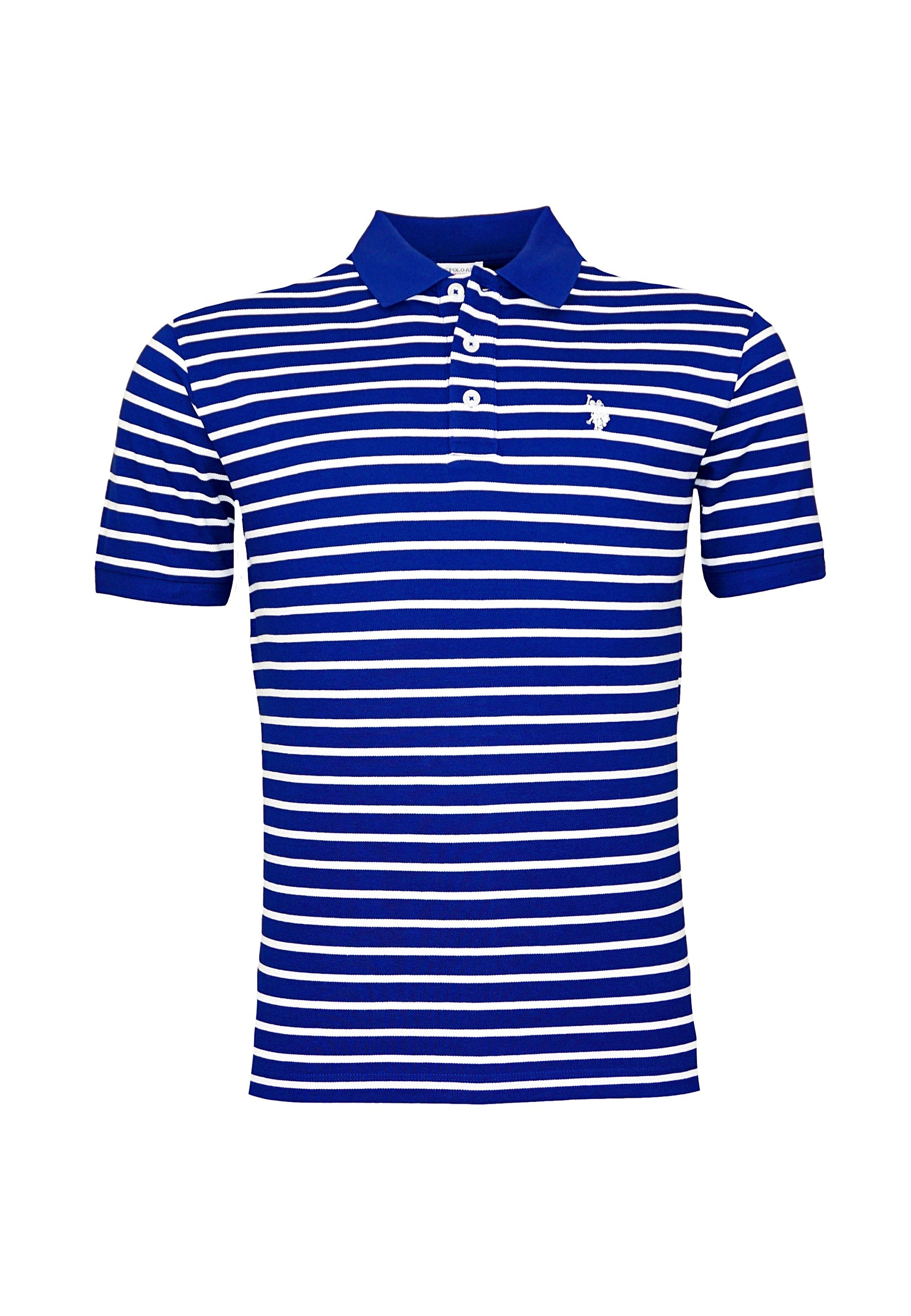 U.S. POLO Kurzarmshirt Polokragen mit Streifen
