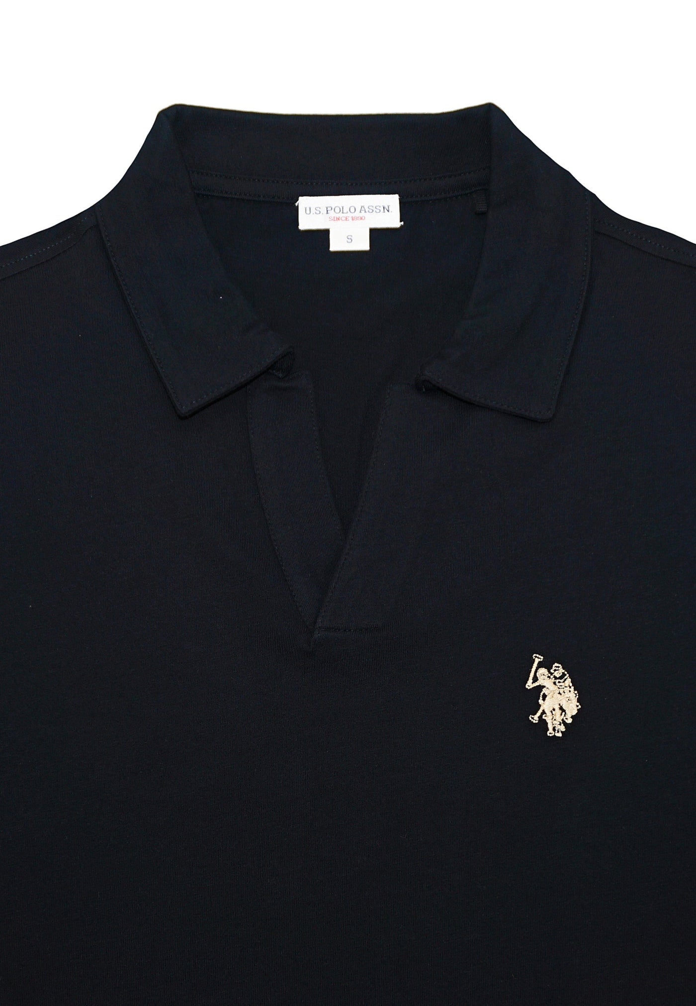 U.S. POLO Kurzarmshirt Knopflos
