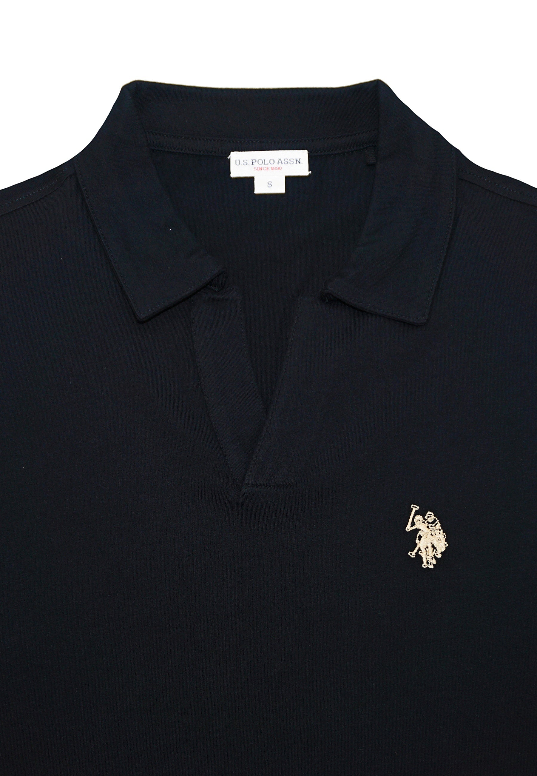 U.S. POLO Kurzarmshirt Knopflos