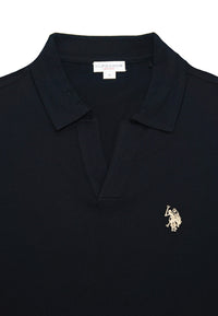 U.S. POLO Kurzarmshirt Knopflos