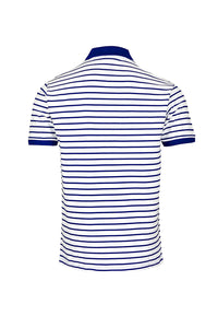 U.S. POLO Kurzarmshirt Polokragen mit Streifen